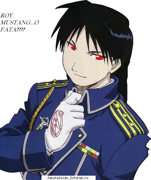 roy mustang - ma bucur pentru asta si iata ce am facu cu el pe - ~*~Full Metal Alchemist~*~